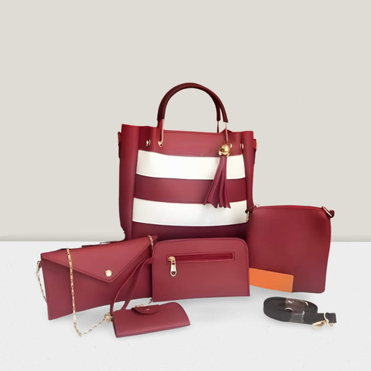 Stylish & Functional 5 Pcs Handbags Set For Women